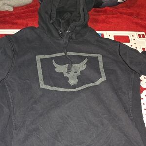 Mens Under Armour Rock Project Hoodie Sweatshirt Black